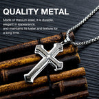 📢📢LAST DAY SALE 50% OFF✝️ "The Lord's Prayer" Cross Necklace -- Unisex🏆