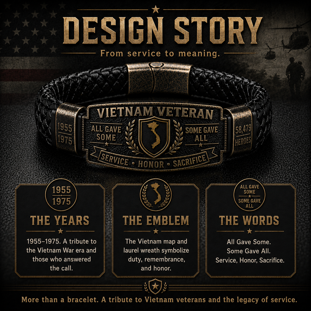 🇺🇸 Last Day Promo: 49% OFF 🎖️ -Vietnam Veteran Honor Bracelet🏆