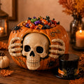 Skull Pumpkin Candy Jar – Spooky-Cute Halloween Magic 🎃💀🍬🏆
