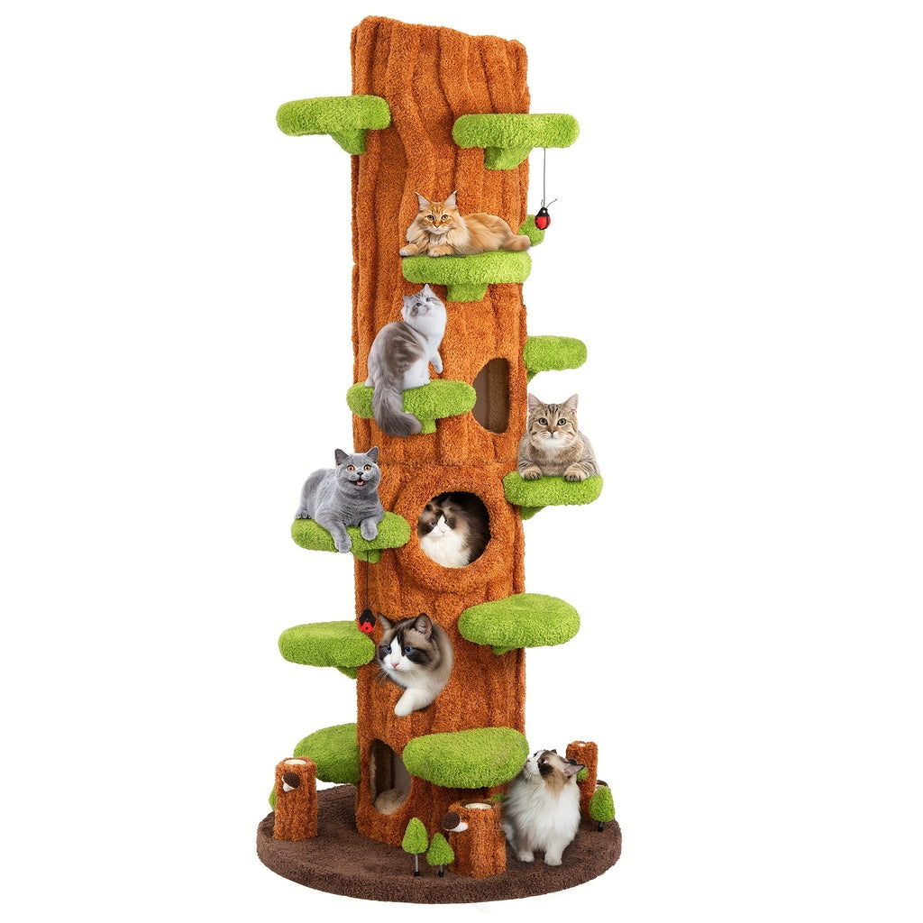 🔥Clearance discount last 1% stock🔥 🐱 Oversized Luxury Cat Tree Tower for Multi-Cat Homes🏆