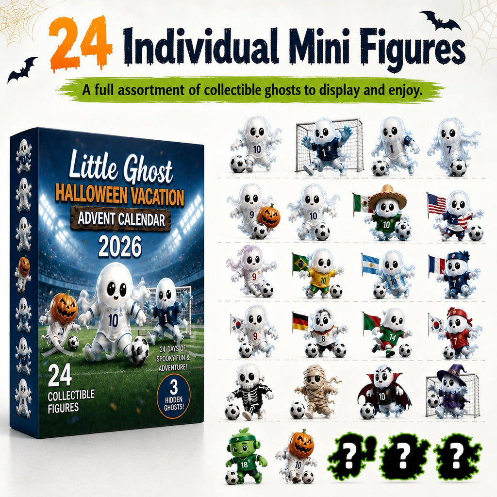 🔥Last Day 49% OFF - 👻⚽Little Ghost Soccer Halloween Advent Calendar 2026🏆
