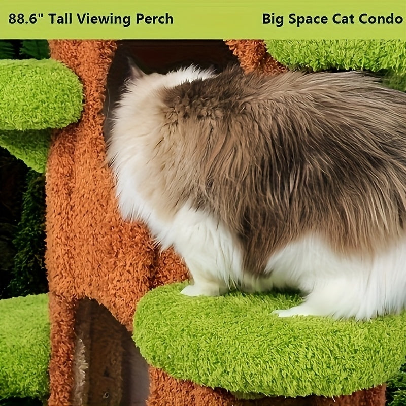 🔥Clearance discount last 1% stock🔥 🐱 Oversized Luxury Cat Tree Tower for Multi-Cat Homes🏆