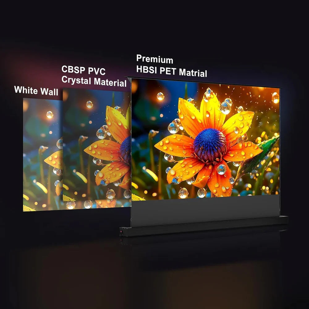 Projector Screen,Motorized Projector Screen 4K/8K Ultra HD Active (100 In/16:9)💋