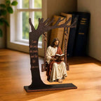 ✝️ Jesus Swing Ornament – John 14:6 Faith Table Decor | Christian Bible Verse Home Decoration