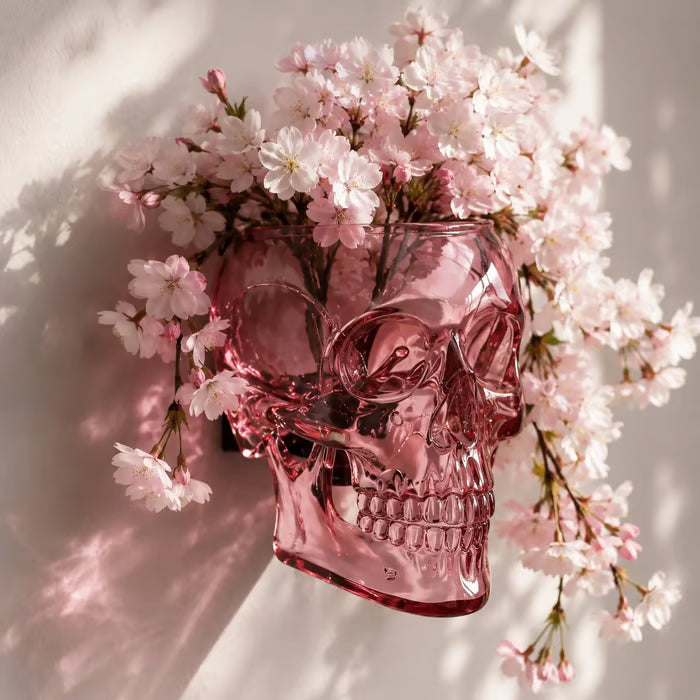 Gothic Skull Wall Vase 💀🌸 – Hangable & Tabletop Freestanding🏆