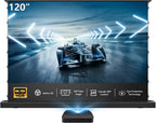 Projector Screen,Motorized Projector Screen 4K/8K Ultra HD Active (100 In/16:9)💋