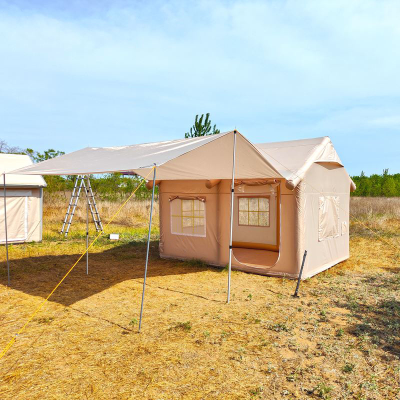 🎉⚡🏠Hot Sale⚡Waterproof Light Weight Oxford Cloth Automatic Inflatable Tent With Camping Equipment☀️🏆