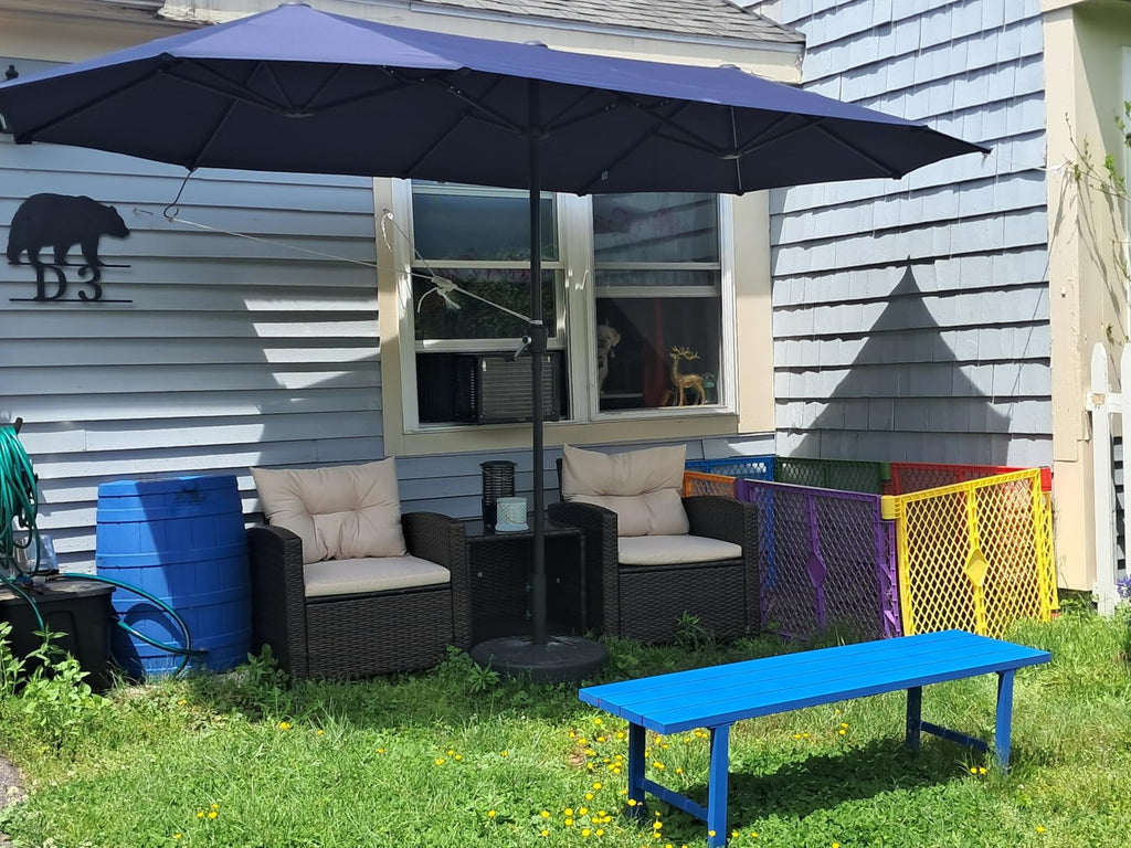 ⚡Clearance Sale🌞Oversized Outdoor Patio Umbrella with Crank Lift & LED Lights🏆
