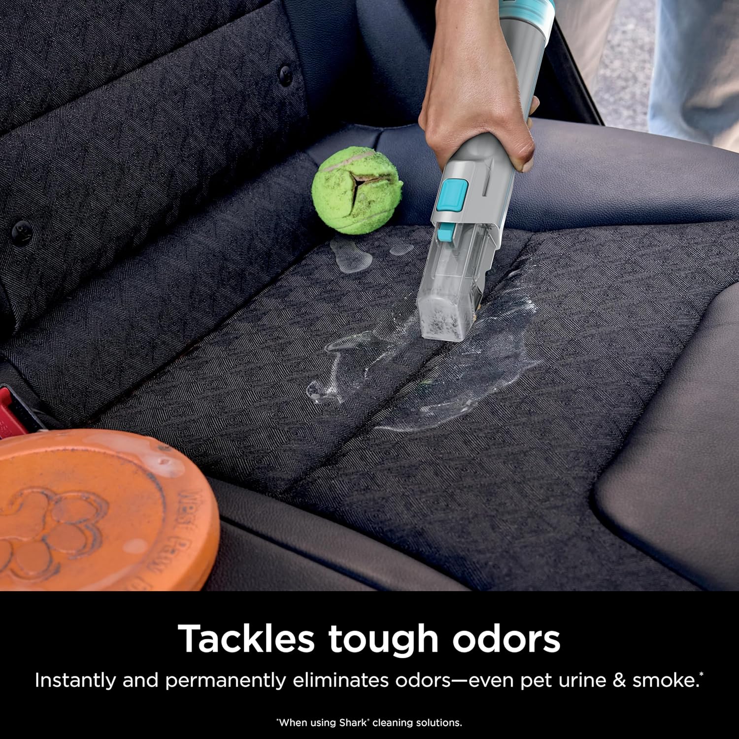 🌬️Portable Carpet, Upholstery & Area Rug Cleaner with Pet Mess Tool, Stain & Odor Remover, Perfect for Car Interiors, Includes 3 Cleaning Tools & Cleaning Solution, White🏆