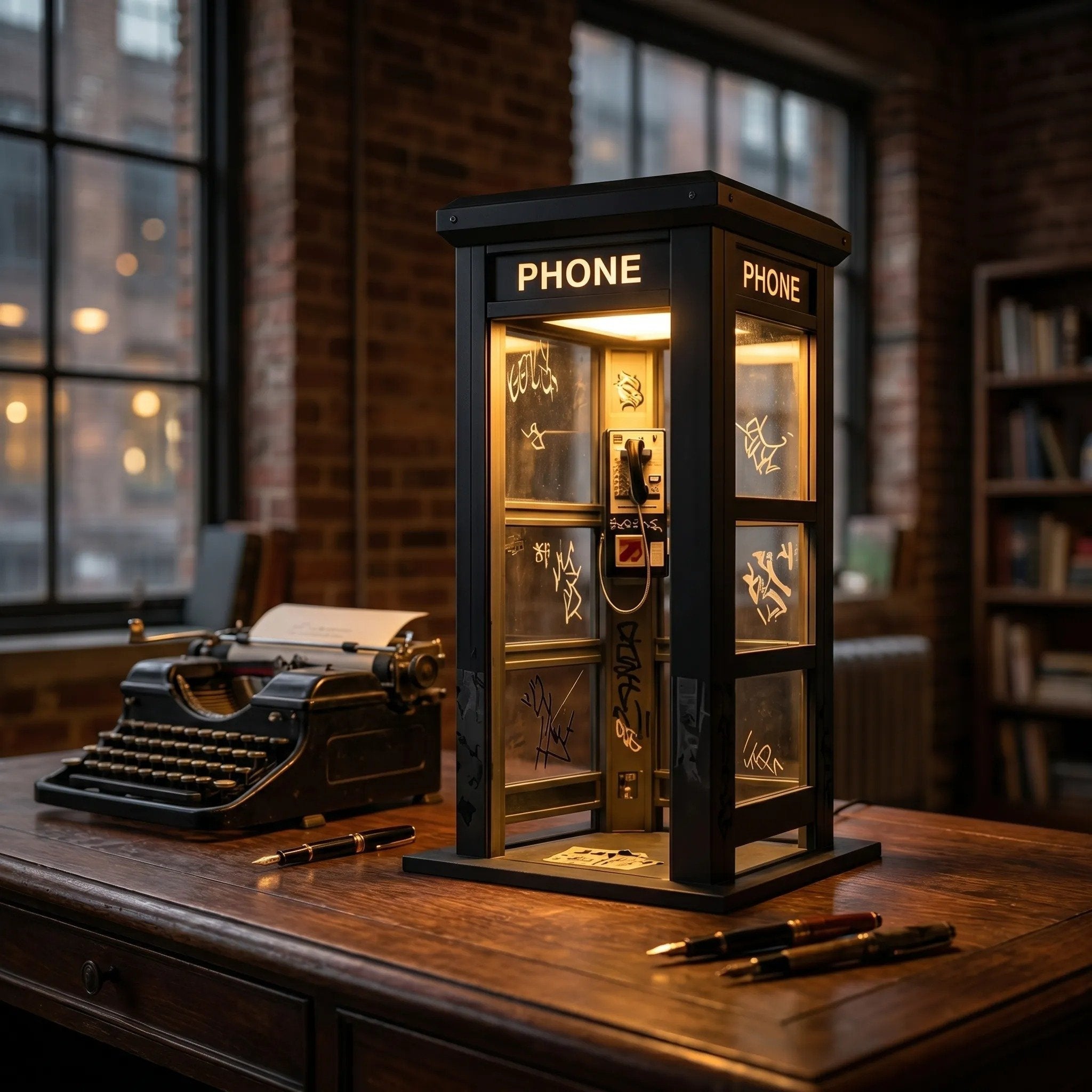 ✨Vintage Phone Booth Ambient Lamp🏆