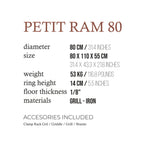 TX Petit Ram 80 Open Fire Argentine Wood and Charcoal Grill💋