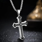📢📢LAST DAY SALE 50% OFF✝️ "The Lord's Prayer" Cross Necklace -- Unisex🏆