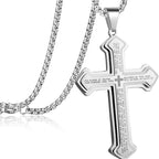 📢📢LAST DAY SALE 50% OFF✝️ "The Lord's Prayer" Cross Necklace -- Unisex🏆
