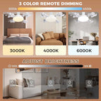 🌪️💡2-in-1 Socket Ceiling Fan with LED Light | No-Wiring Remote Fan 🏆