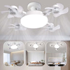 🌪️💡2-in-1 Socket Ceiling Fan with LED Light | No-Wiring Remote Fan 🏆