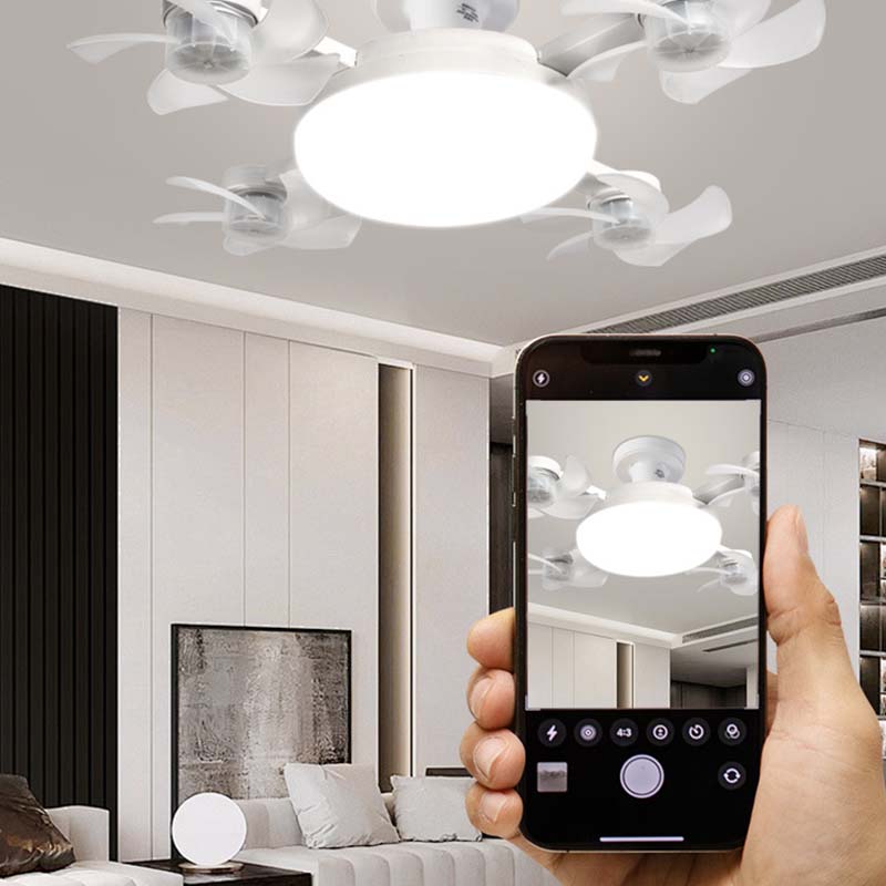🌪️💡2-in-1 Socket Ceiling Fan with LED Light | No-Wiring Remote Fan 🏆