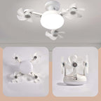 🌪️💡2-in-1 Socket Ceiling Fan with LED Light | No-Wiring Remote Fan 🏆